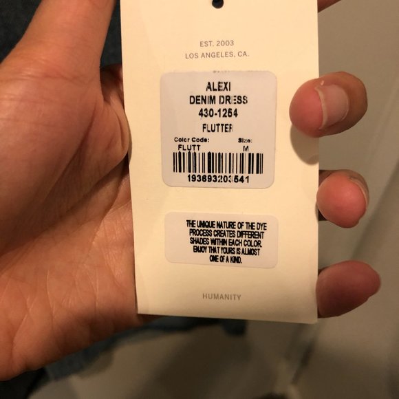 NWT Citizens of Humanity Alexi Denim Shirt Dress - Size Medium - Picture 5 of 5